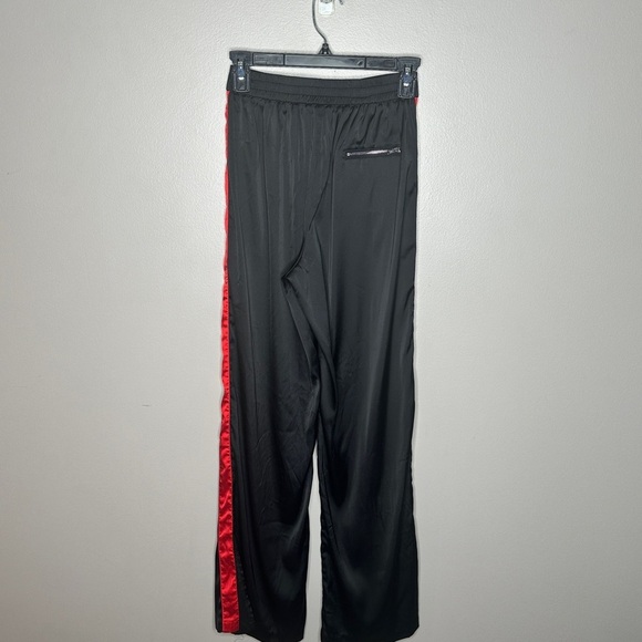 I.AM.GIA Maxwell Satin Track Pants Black Red Size XS - Picture 6 of 8
